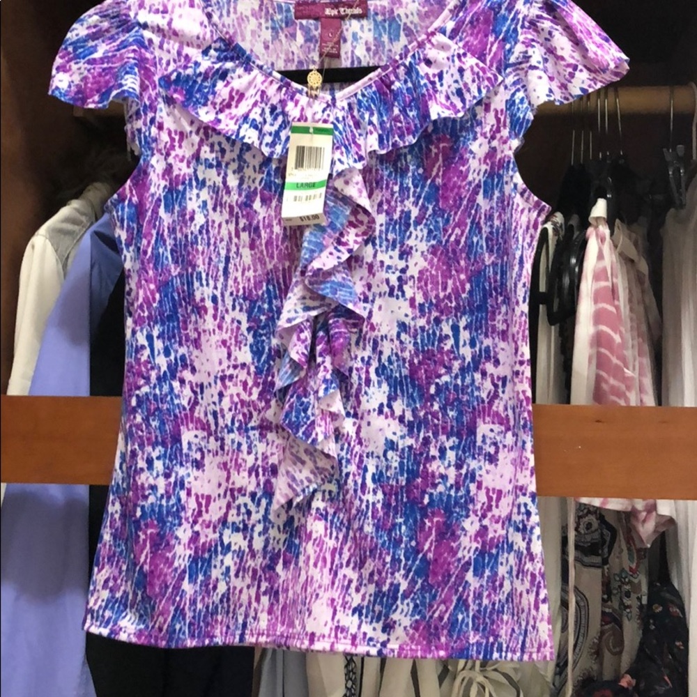 Purple - Blue shirt
